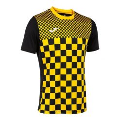 Jersey Joma Flag III. Czarne koszulki sportowe męskie Joma, bez wzorów, z jersey, bez kołnierzyka, bez ramiączek, do piłki nożnej. Za 132.75 zł.