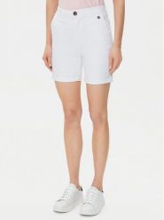 U.S. Polo Assn. Szorty materiałowe WUP1121 Biały Regular Fit. Białe szorty damskie U.S. Polo Assn., s, bez wzorów, z bawełny. Za 129.99 zł.