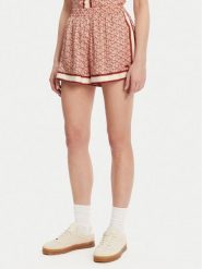 Lacoste Szorty sportowe FF0464 Pomarańczowy Regular Fit. Brązowe szorty sportowe damskie Lacoste, bez wzorów, z wiskozy, sportowe. Za 339.99 zł.