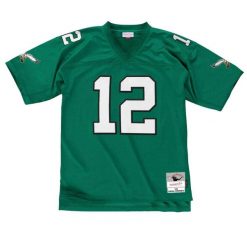 Maillot vinta g e Philadelphia Eagles. Zielone koszulki sportowe męskie Mitchell & Ness, bez wzorów, bez kołnierzyka, bez ramiączek, do piłki nożnej. Za 676.50 zł.