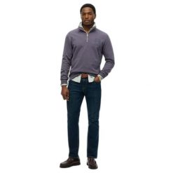 Bluza z zamkiem 1/2 Superdry Athletic Essentials. Fioletowe bluzy męskie Superdry., m, bez wzorów, bez kaptura. Za 343.40 zł.