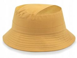 Przewiewny Kapelusz Bucket (Wędkarsko-Działkowy) - Pako Jeans - Żółty. Żółte czapki i kapelusze męskie Pako Jeans, na lato, bez wzorów, z bawełny. Za 49.99 zł.
