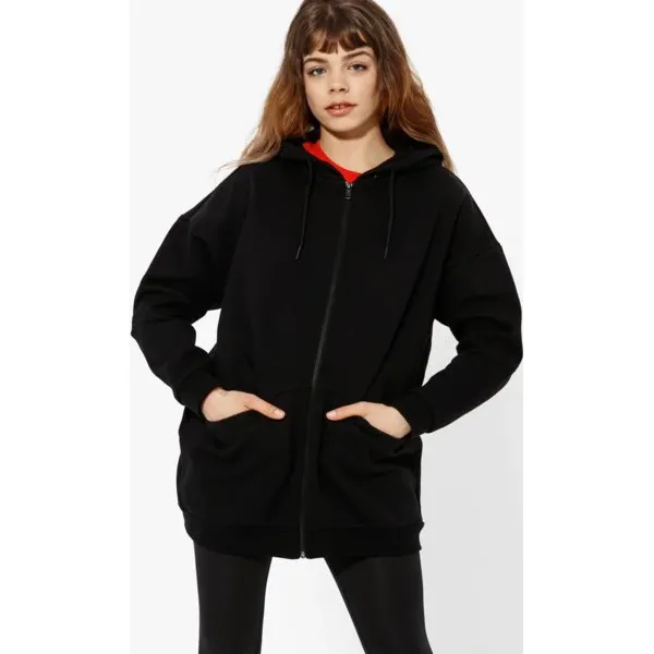Confront Bluza Nonsense Hoody , czarny, rozmiar S. Czarne bluzy damskie Confront, s, z aplikacjami, z bawełny, bez kaptura, climacool (adidas). W wyprzedaży za 79.99 zł.
