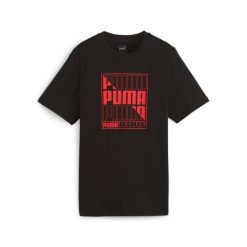 Puma Koszulka Graphic Box 68017201. Czarne koszulki sportowe męskie Puma, m, bez wzorów, z bawełny, bez kołnierzyka, bez ramiączek. Za 74.17 zł.