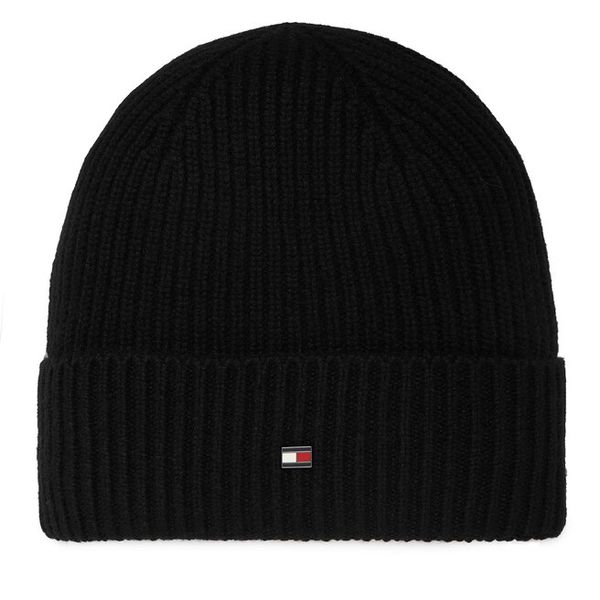Czapka Tommy Hilfiger. Czarne czapki i kapelusze męskie Tommy Hilfiger, na zimę, bez wzorów. Za 369.99 zł.