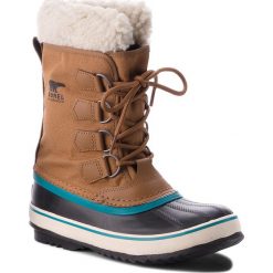 Śniegowce SOREL - Winter Carnival NL1495 Camel Brown/Marron Chameau 224. Brązowe śniegowce i trapery damskie Sorel, z gumy. W wyprzedaży za 369.00 zł.