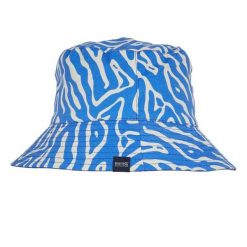 Kobiety / Panie Abstrakcyjny Kwiatowy Dwustronny Kubełkowy Kapelusz. Niebieskie czapki i kapelusze damskie Regatta, bez wzorów, z bawełny. Za 40.99 zł.