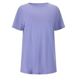 Koszulka funkcyjna LIZZY. Fioletowe koszulki sportowe damskie Endurance, bez wzorów, bez kołnierzyka, bez ramiączek, na fitness i siłownię. Za 159.50 zł.