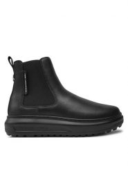 KARL LAGERFELD Sztyblety KL67564 Czarny. Czarne botki damskie KARL LAGERFELD, ze skóry, bez obcasa, na płaskiej podeszwie, bez zapięcia. Za 469.99 zł.