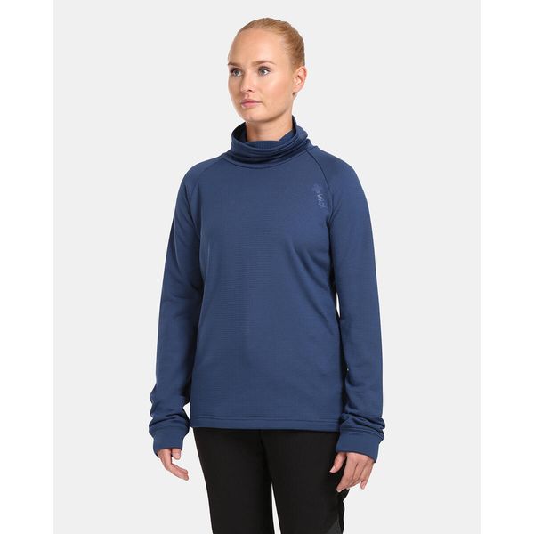 Damska elastyczna warstwa środkowa Kilpi ROLO-W. Niebieskie bluzy sportowe damskie Kilpi, l, bez wzorów, bez kaptura, narciarskie. Za 215.49 zł.