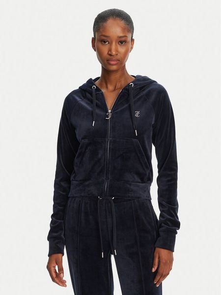 Juicy Couture Bluza Madison JCWA122001 Granatowy Slim Fit. Niebieskie bluzy damskie Juicy Couture, m, bez wzorów, z syntetyku, bez kaptura. Za 279.99 zł.