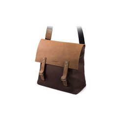 Stylowa torba na ramię z klapą brodrene ml18 brąz + jasny brąz. Torby na laptopa męskie marki Brødrene. Za 350.00 zł.