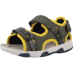 Sandały GEOX B SANDAL MULTY BOY Zielony. Zielone sandały męskie Geox, z syntetyku, bez zapięcia. Za 206.99 zł.