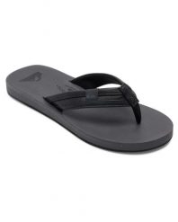 Sandały dla Mężczyzn CARVER SQUISH. Czarne sandały męskie Quiksilver, z gumy, bez zapięcia. Za 129.99 zł.