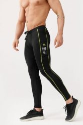 Getry męskie do biegania Rough Radical Kraft Long. Czarne legginsy sportowe męskie ROUGH RADICAL, l, bez wzorów, z dzianiny, długie, do biegania. Za 149.90 zł.
