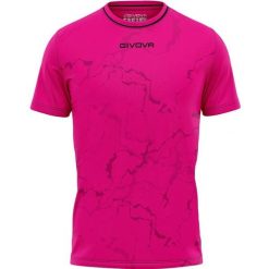 Koszulka sportowa Givova Graphite/Fuchsia-Black XL dla mężczyzn. Czarne koszulki sportowe męskie Givova, m, bez wzorów, z poliesteru, bez kołnierzyka, bez ramiączek, do biegania. Za 76.50 zł.
