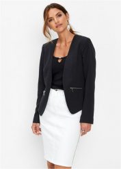 Żakiet. Czerwone żakiety damskie bonprix, bez wzorów, eleganckie. Za 149.99 zł.