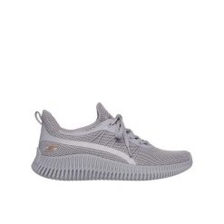 Buty damskie SKECHERS Bobs Geo New Aesthetics. Szare obuwie sportowe damskie Skechers, bez wzorów. Za 209.99 zł.