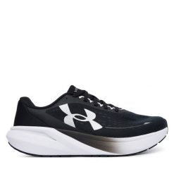 Buty do biegania Under Armour. Czarne obuwie sportowe damskie Under Armour, bez wzorów, do biegania. Za 479.99 zł.