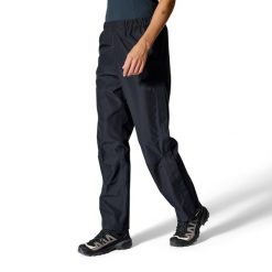 Spodnie przeciwdeszczowe damskie Rab Women's Downpour Pants. Czarne spodnie sportowe damskie RAB, s, bez wzorów, trekkingowe. Za 321.69 zł.