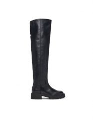 Calvin Klein Muszkieterki Chunky Otk Boot Nappa HW0HW03184 Czarny. Czarne kozaki damskie Calvin Klein, ze skóry, bez obcasa, na płaskiej podeszwie. Za 1,099.00 zł.