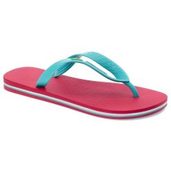Różowe Japonki Ipanema Wodoodporne Obuwie Damskie. Niebieskie klapki damskie Ipanema, bez wzorów, z materiału, bez obcasa, bez zapięcia. Za 89.99 zł.