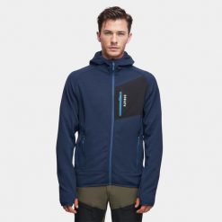 Bluza turystyczna męska z kapturem Alpinus Fryatt. Czarne bluzy męskie Alpinus, l, bez wzorów, z kapturem, trekkingowe. Za 339.00 zł.