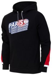 Bluza z kapturem PSG dla dorosłych. Czarne bluzy męskie PSG, m, bez wzorów, z bawełny, z kapturem. Za 259.99 zł.