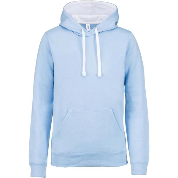 Bluza z kapturem Kariban Contrastée. Czarne bluzy męskie KARIBAN, l, bez wzorów, z bawełny, z kapturem. Za 157.50 zł.