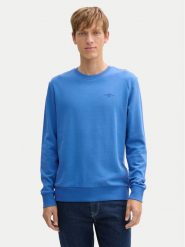 Tom Tailor Bluza 1045939 Niebieski Regular Fit. Niebieskie bluzy męskie Tom Tailor, l, bez wzorów, z bawełny, bez kaptura. Za 89.99 zł.