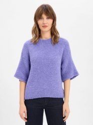 American vintage sweter z dzianiny z wełną i alpaką - Zolly Kobiety Wełna lila, XS/S. Swetry damskie American Vintage, s, bez wzorów, z dzianiny, vintage, bez kołnierzyka, bez ramiączek, bez kaptura. Za 379.95 zł.