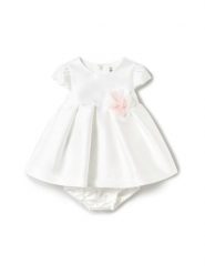 Mayoral Sukienka elegancka 1861 Biały Regular Fit. Białe sukienki dla dziewczynek Mayoral, bez wzorów, z syntetyku, eleganckie, bez ramiączek. Za 109.99 zł.