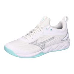 Damskie buty halowe Mizuno Wave Luminous. Białe obuwie sportowe damskie Mizuno, bez wzorów, do siatkówki, mizuno wave. Za 514.55 zł.