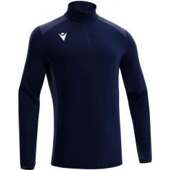 Bluza Macron Iolite. Niebieskie bluzy sportowe męskie Macron, xl, bez wzorów, z materiału, bez kaptura, na fitness i siłownię. Za 307.50 zł.