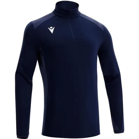 Bluza Macron Iolite. Niebieskie bluzy sportowe męskie Macron, xl, bez wzorów, z materiału, bez kaptura, na fitness i siłownię. Za 307.50 zł.