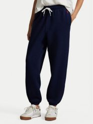 Polo Ralph Lauren Spodnie dresowe 211971700002 Granatowy Tapered Fit. Niebieskie spodnie dresowe damskie Polo Ralph Lauren, xl, bez wzorów, z dresówki. Za 729.99 zł.