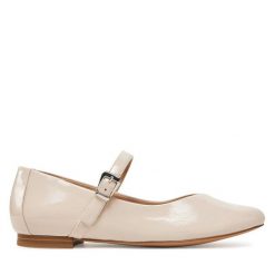 Baleriny Caprice. Brązowe baleriny damskie Caprice, bez wzorów, bez obcasa. Za 229.99 zł.
