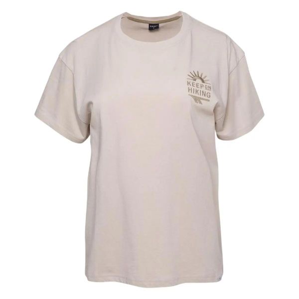 T-shirt Damski Ameli. Brązowe t-shirty damskie Hi-tec, l, bez wzorów, z bawełny, bez kołnierzyka. Za 76.99 zł.