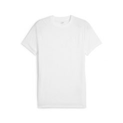 Męska koszulka Evostripe PUMA White. Białe koszulki sportowe męskie Puma, m, bez wzorów, bez kołnierzyka, bez ramiączek, na jogę i pilates. Za 78.99 zł.