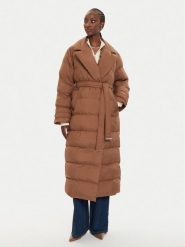 PINKO Płaszcz zimowy Taccuino 103829 A0L5 Brązowy Regular Fit. Brązowe płaszcze damskie Pinko, na zimę, l, bez wzorów, z syntetyku, bez kaptura. Za 1,849.00 zł.
