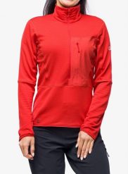 Bluza polarowa damska Berghaus MTN Arete LB HZ. Czerwone bluzy damskie Berghaus, xl, bez wzorów, z materiału, bez kaptura. Za 472.45 zł.