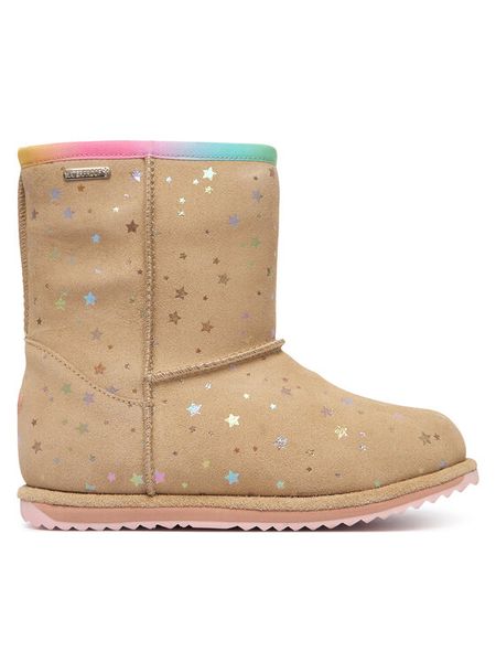 EMU Australia Śniegowce Sparkle Brumby K13100 Brązowy. Brązowe buty zimowe dziewczęce Emu Australia, bez wzorów, bez zapięcia. Za 474.99 zł.