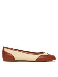 LAUREN RALPH LAUREN Baleriny Jayna 802961799001 Beżowy. Brązowe baleriny damskie Lauren Ralph Lauren, bez wzorów, z tworzywa sztucznego, bez obcasa. Za 379.99 zł.