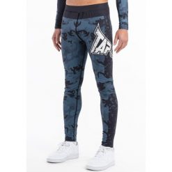 Legginsy o regularnym kroju Tapout Patton. Niebieskie legginsy sportowe męskie TAPOUT, bez wzorów, na jogę i pilates. Za 215.50 zł.