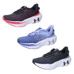 Buty do biegania damskie Under Armour Infinite Elite. Białe obuwie sportowe damskie Under Armour, bez wzorów, z materiału, do biegania. W wyprzedaży za 540.10 zł.