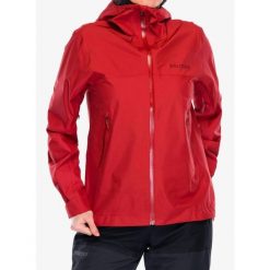 Kurtka przeciwdeszczowa damska Marmot Minimalist Pertex Jacket. Czerwone kurtki damskie Marmot, bez wzorów, bez kaptura. Za 855.30 zł.