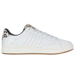 Damskie Skórzane Buty Sportowe Lozan Klub. Białe obuwie sportowe damskie K-SWISS, bez wzorów, z gumy. Za 189.00 zł.