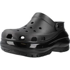 Tenisówki Crocs Model Classic Mega Crush Clog Kolor Czarny. Czarne klapki damskie Crocs, bez wzorów, z gumy. W wyprzedaży za 294.00 zł.