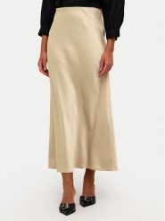 Kaffe Spódnica maxi Lotte 10508853 Beżowy Regular Fit. Brązowe spódnice damskie Kaffe, bez wzorów, z satyny, maxi. Za 159.99 zł.