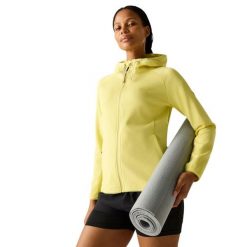 Bluza Polarowa Damska Nayna. Żółte bluzy damskie Regatta, bez wzorów, z polaru, bez kaptura, trekkingowe. Za 212.99 zł.
